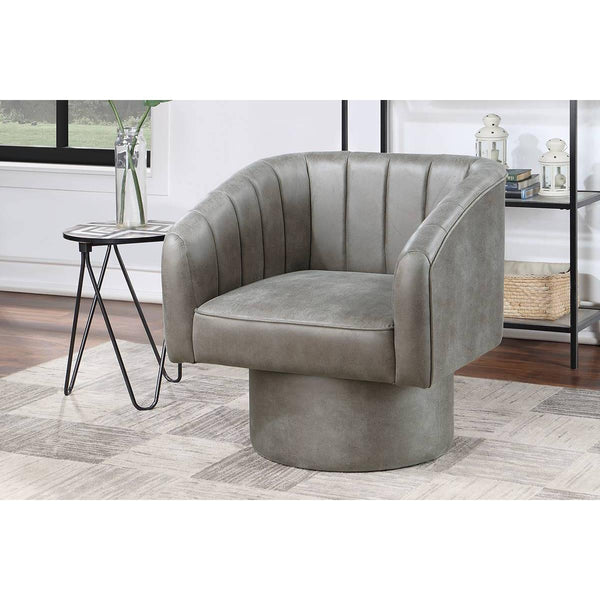 Poundex Swivel Accent Chair F1910 IMAGE 1