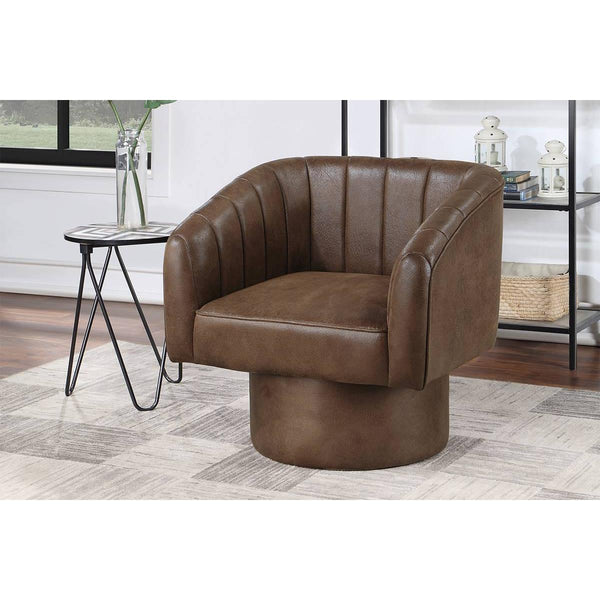 Poundex Swivel Accent Chair F1909 IMAGE 1