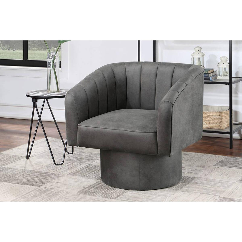 Poundex Swivel Accent Chair F1908 IMAGE 1