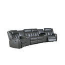 Poundex F86629 Power Reclining Sectional IMAGE 2