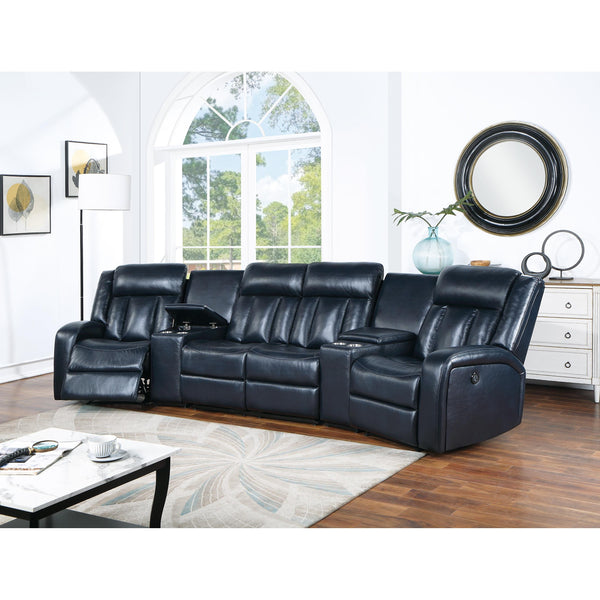 Poundex Reclining Sectional F8780 IMAGE 1