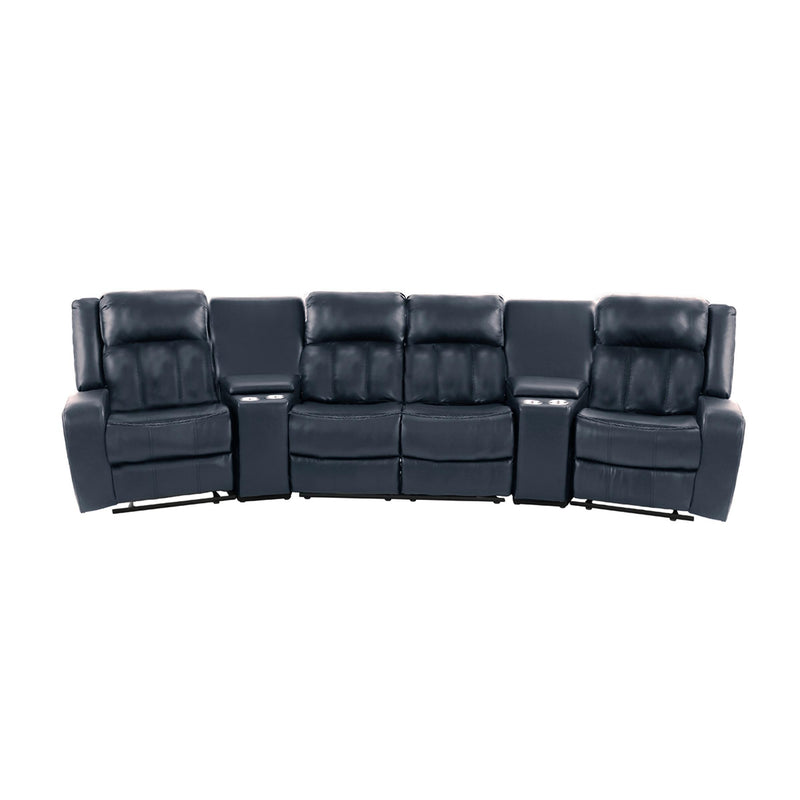 Poundex F8780 Manual Reclining Sectional IMAGE 2