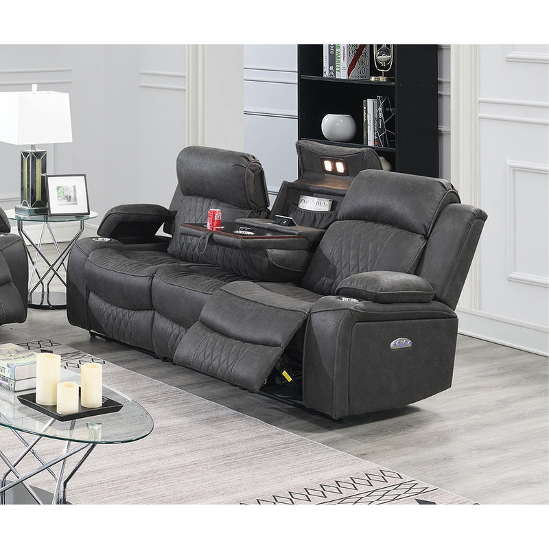 Poundex Power Reclining Sofa F86406 IMAGE 1