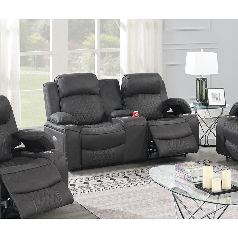 Poundex Power Reclining Loveseat F86405 IMAGE 1