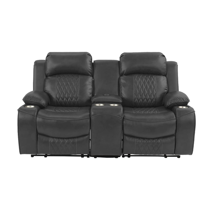 Poundex F86405 Power Reclining Loveseat IMAGE 3