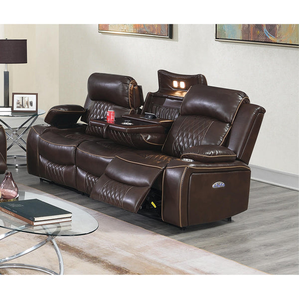 Poundex Power Reclining Sofa F86403 IMAGE 1