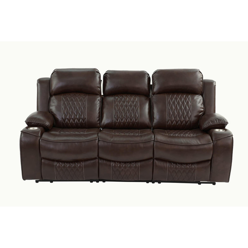 Poundex F86403 Power Reclining Sofa IMAGE 3