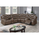 Poundex Reclining Sectional F8730 IMAGE 1