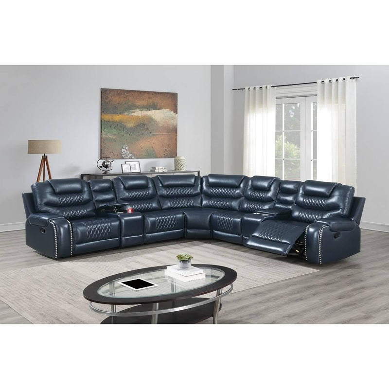 Poundex Reclining Sectional F8720 IMAGE 1