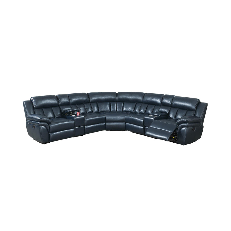 Poundex F86620 Power Reclining Sectional IMAGE 2
