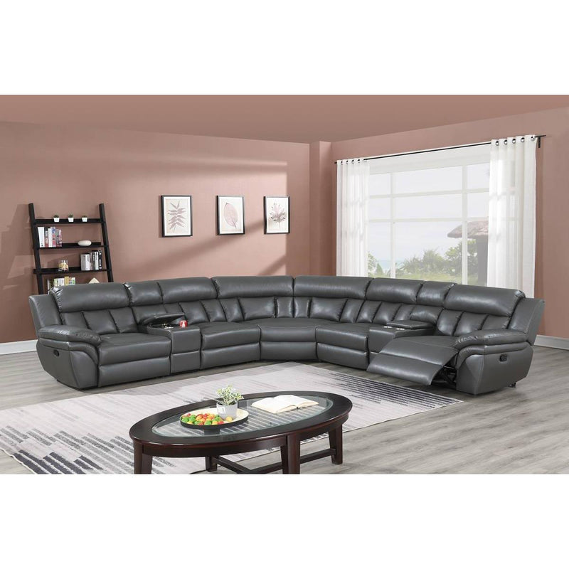 Poundex Reclining Sectional F8710 IMAGE 1