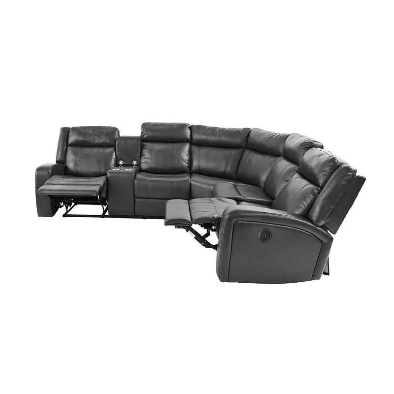 Poundex F86627 Power Reclining Sectional IMAGE 3