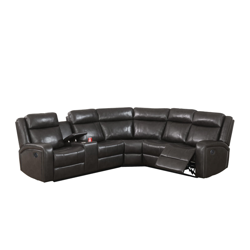 Poundex F86626 3 pc Power Reclining Sectional IMAGE 2