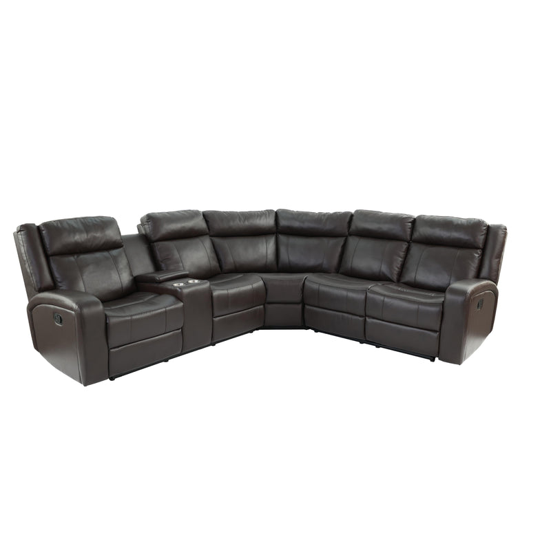Poundex F8760 Manual Reclining Sectional IMAGE 2