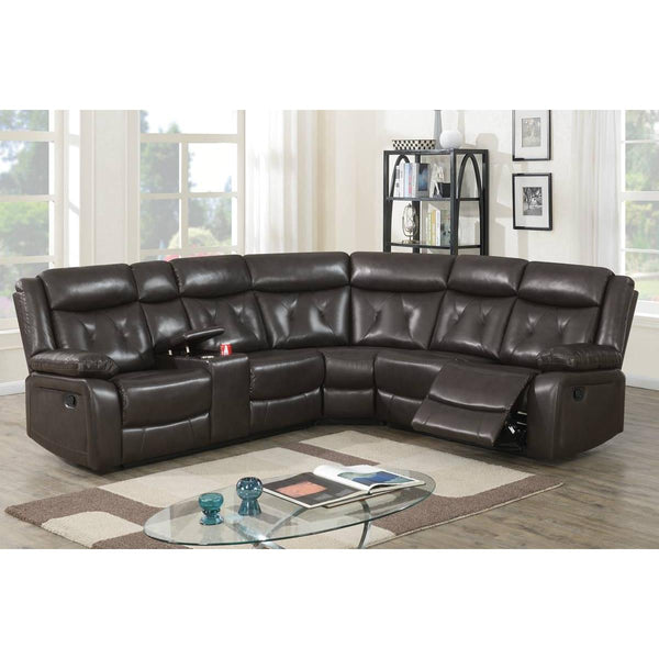 Poundex Power Reclining 3 pc Sectional F86624 IMAGE 1