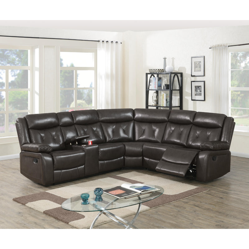 Poundex Reclining 3 pc Sectional F8740 IMAGE 1
