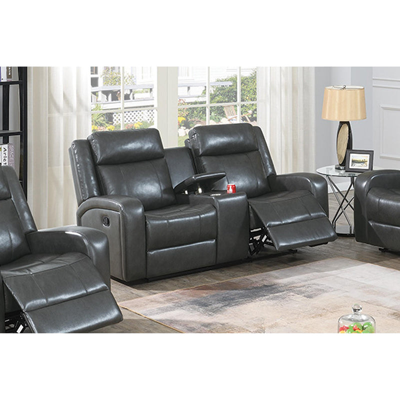 Poundex Power Reclining Loveseat F86395 IMAGE 1
