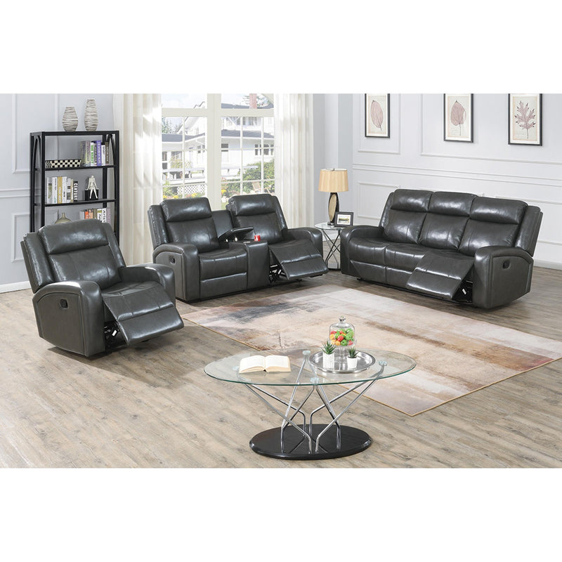 Poundex F86395 Power Reclining Loveseat IMAGE 2