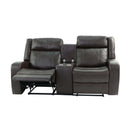 Poundex F8762 Manual Reclining Loveseat IMAGE 3