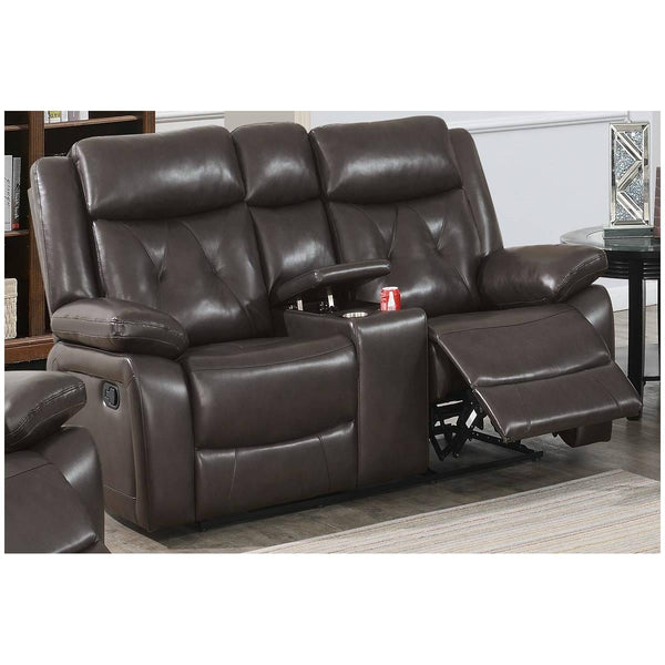 Poundex Power Reclining Loveseat F86385 IMAGE 1