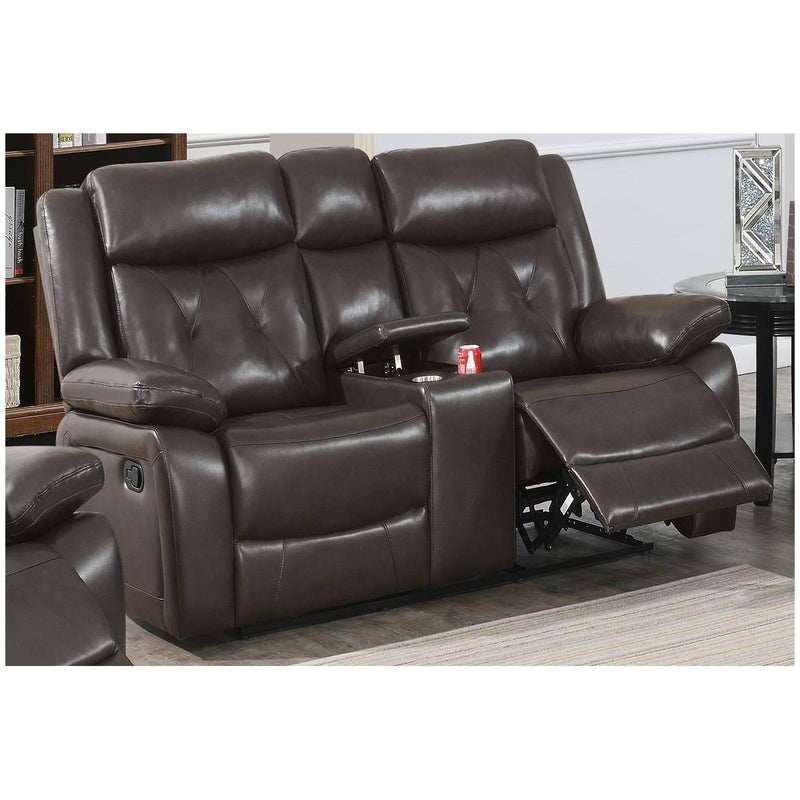 Poundex Power Reclining Loveseat F86385 IMAGE 1