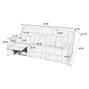 Poundex F8759 Manual Reclining Sofa IMAGE 5