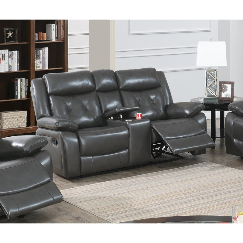 Poundex Reclining Loveseat F8758 IMAGE 1