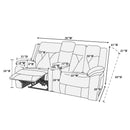 Poundex F8758 Manual Reclining Loveseat IMAGE 5