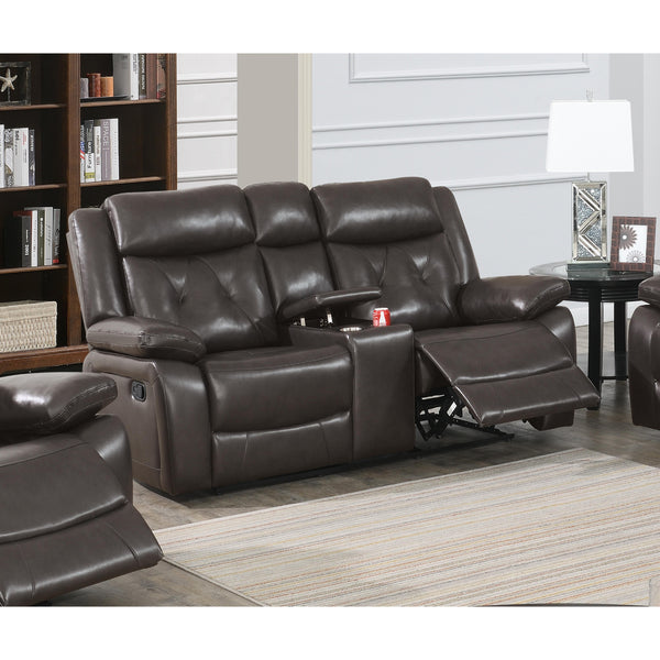 Poundex Reclining Loveseat F8755 IMAGE 1