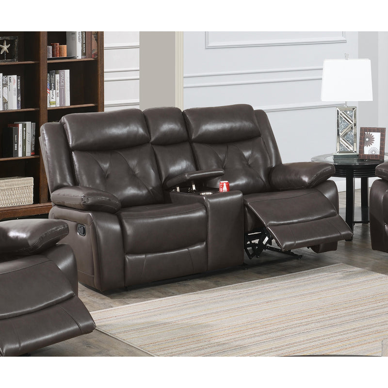 Poundex Reclining Loveseat F8755 IMAGE 1
