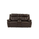 Poundex F8755 Manual Reclining Loveseat IMAGE 3