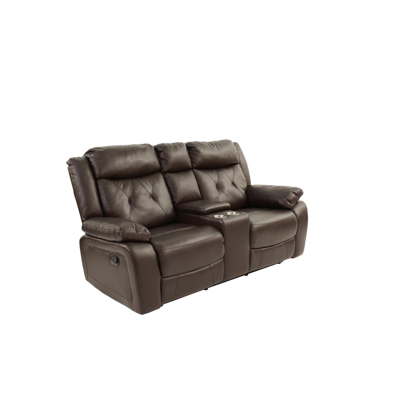 Poundex F8755 Manual Reclining Loveseat IMAGE 4