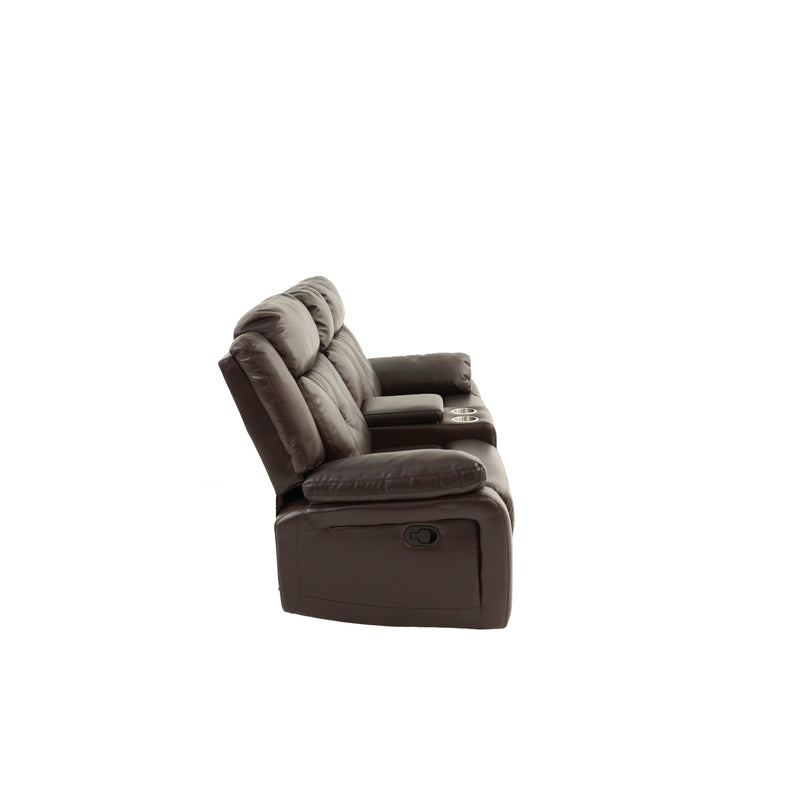 Poundex F8755 Manual Reclining Loveseat IMAGE 5