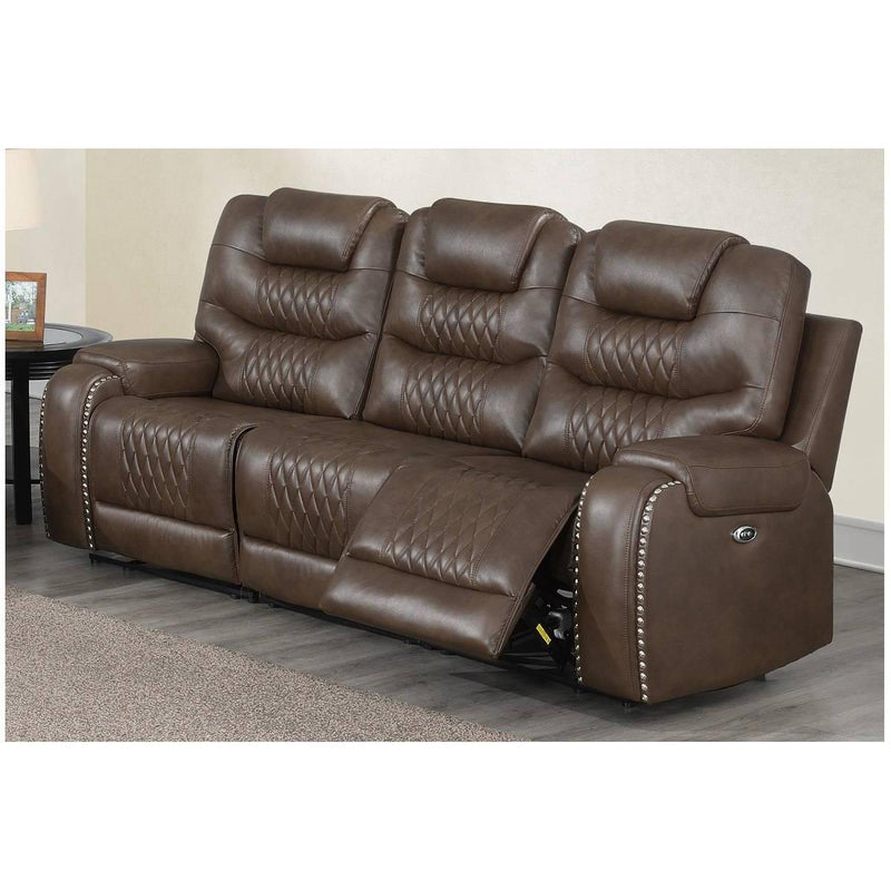 Poundex Power Reclining Sofa F86349 IMAGE 1