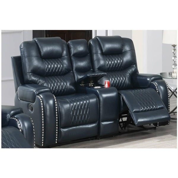 Poundex Power Reclining Loveseat F86345 IMAGE 1
