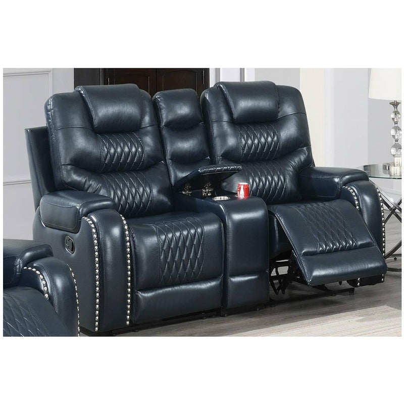 Poundex Power Reclining Loveseat F86345 IMAGE 1