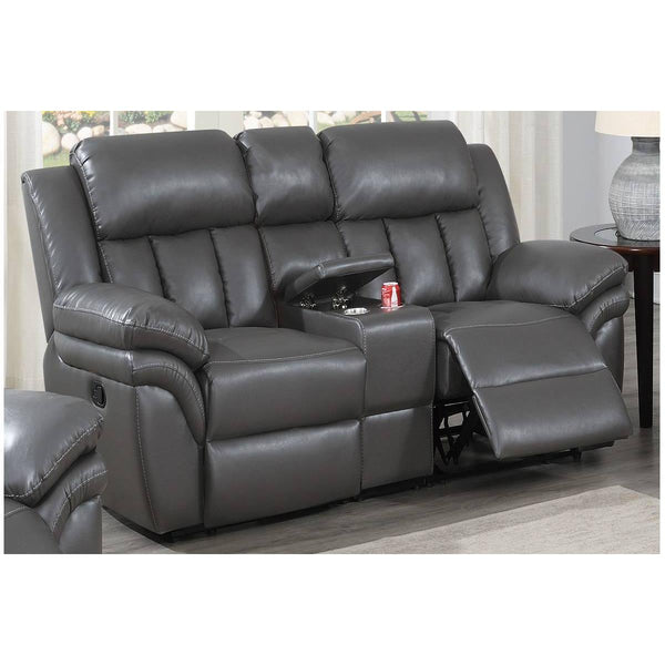 Poundex Reclining Loveseat F8705 IMAGE 1