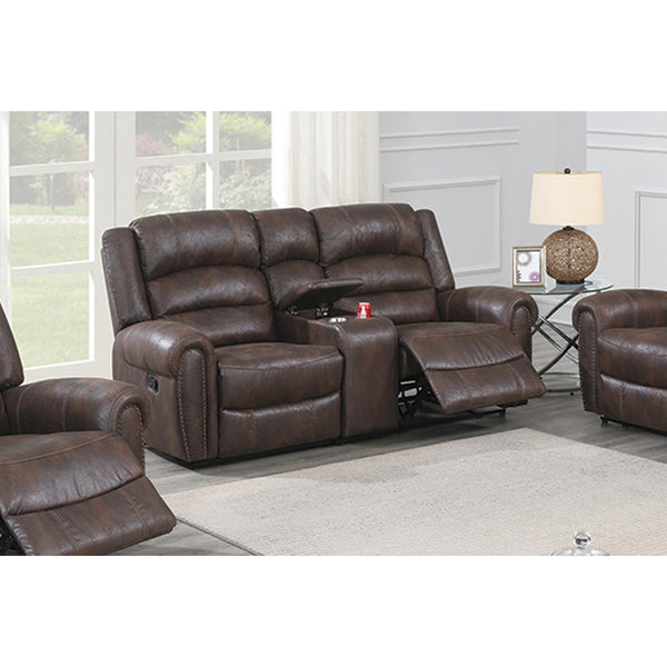 Poundex Power Reclining Loveseat F86355 IMAGE 1