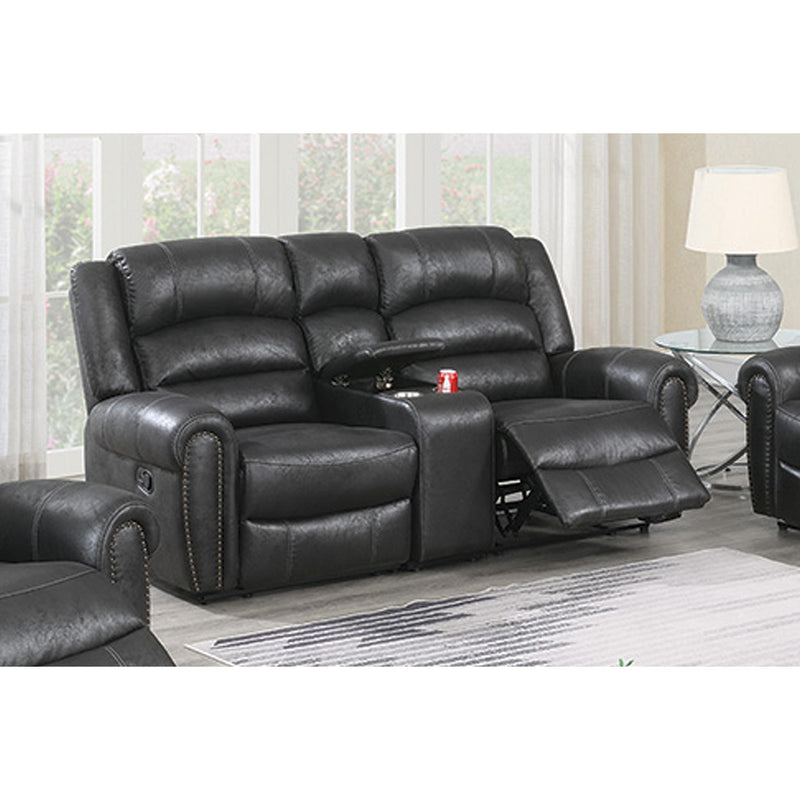 Poundex Power Reclining Loveseat F86352 IMAGE 1