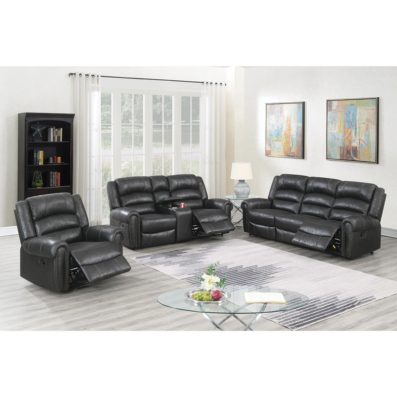 Poundex F86352 Power Reclining Loveseat IMAGE 2
