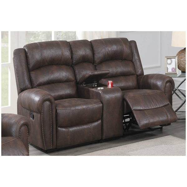 Poundex Reclining Loveseat F8725 IMAGE 1
