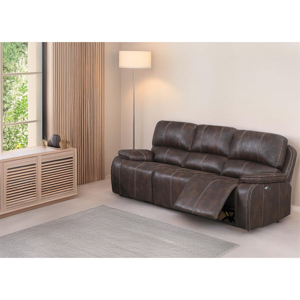 Poundex Power Reclining Sofa F86363 IMAGE 1