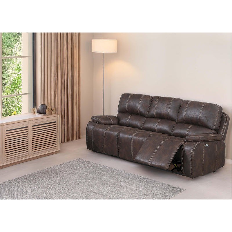 Poundex Power Reclining Sofa F86363 IMAGE 1