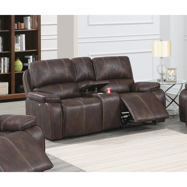 Poundex Power Reclining Loveseat F86362 IMAGE 1