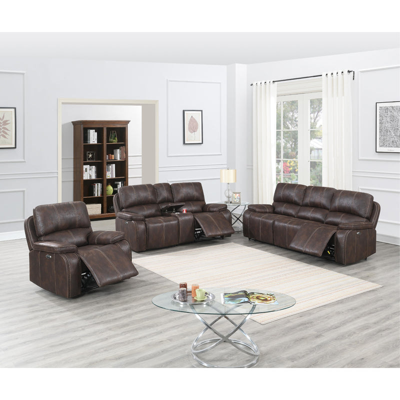 Poundex F86362 Power Reclining Loveseat IMAGE 2