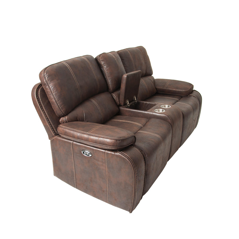 Poundex F86362 Power Reclining Loveseat IMAGE 4