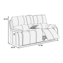Poundex F86362 Power Reclining Loveseat IMAGE 9