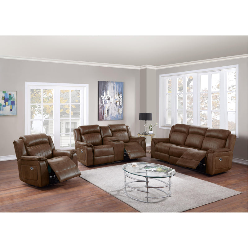 Poundex F86373 Power Reclining Sofa IMAGE 2