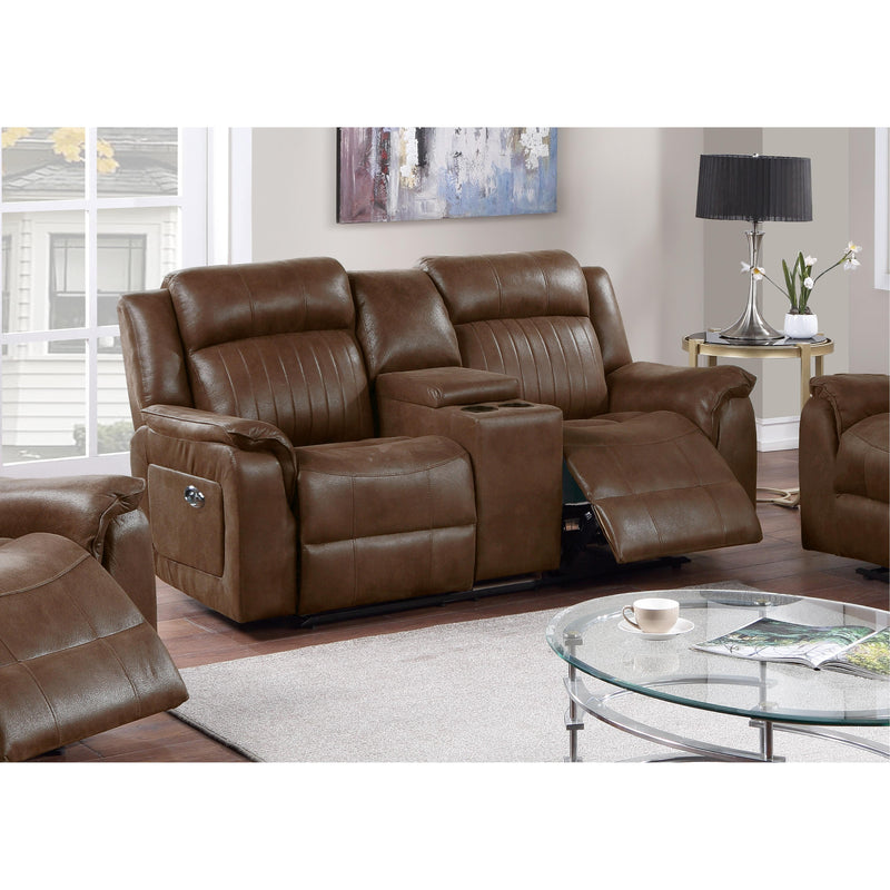 Poundex Power Reclining Loveseat F86372 IMAGE 1