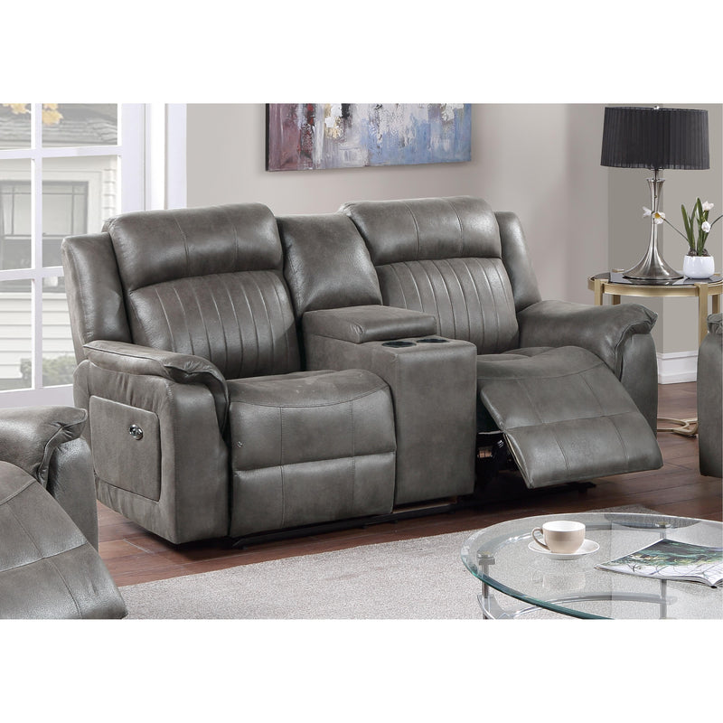 Poundex Reclining Loveseat F8745 IMAGE 1